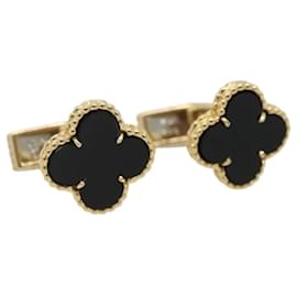 Vintage Alhan Armreifen aus 18K Goldton Schwarz von Van Cleef & Arpels Auth 133768M Schwarz Andere