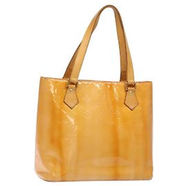 LOUIS VUITTON Sac Houston Monogram Vernis Rose Marshmallow M91302 Auth bs28810 Autre