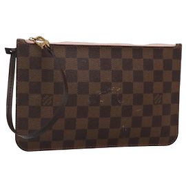 LOUIS VUITTON Neverfull MM Damier Ebene Tasche Authentisch gh698 Damier ebene