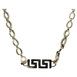 VERSACE Halskette Metall Gold Auth 138043 Golden
