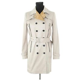 The Kooples Trench coat de algodón marrón Castaño