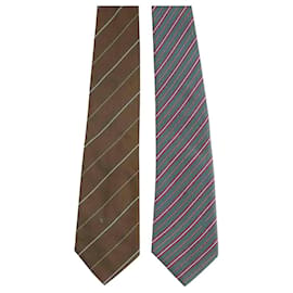 Dior Corbata de seda multicolor Multicolor
