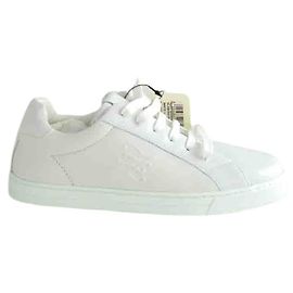 Fendi Weiße Leder-Sneaker Weiß