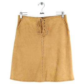 Gerard Darel Braune Samt-Minirock Braun