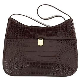 Ralph Lauren Brown patent leather handbag Brown
