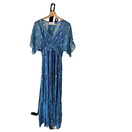 Blaues Langkleid “Mela” – ba&sh Blau
