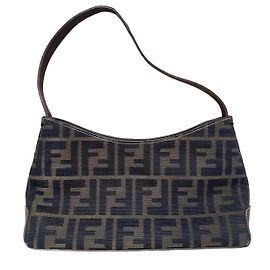 Fendi Handbag Brown Cloth Brown