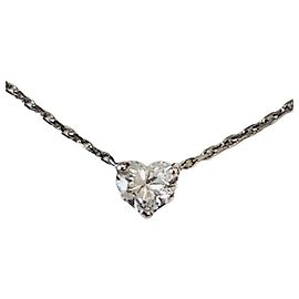 Magnífico Collar y Diamante Corazón De Beers Blanco
