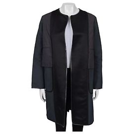 Céline Abrigo de cuero de corte recto Celine - Talla 42 IT Multicolor