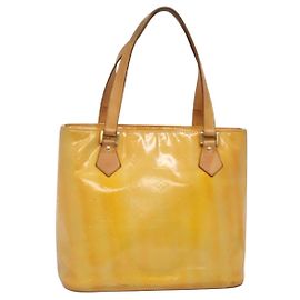 LOUIS VUITTON Bolso de Mano Monogram Vernis Houston Gris M91053 LV Auth ti3376 Gris