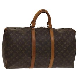 LOUIS VUITTON Bolsa Boston Monogram Keepall 50 M41426 Auth LV 137274 Monograma