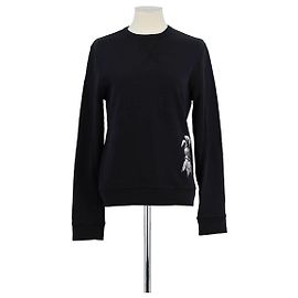 Alexander Mcqueen Jersey de algodón negro Negro