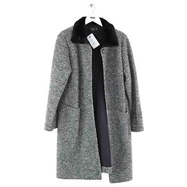 Agnès b. Gray wool coat Grey