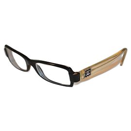 Óculos Chanel 3064b Pretos de Plástico com Strass Preto Outro