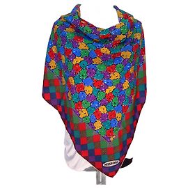 Missoni Lenço quadrado com padrão floral Multicor