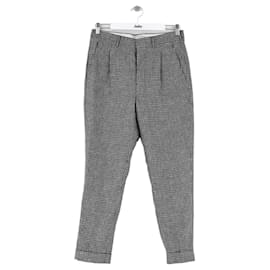 Ami Grau Wollgeradehose Grau