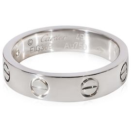 Anello Love Piccolo Modello in Oro Bianco e Diamanti Cartier Altro