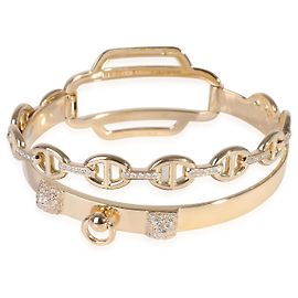 Pulsera Hermès Double Tour Collier De Chien en oro amarillo de 18k 0,79 Ctw Otro