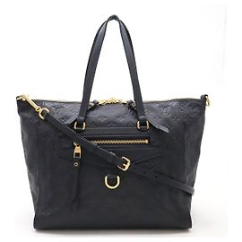 Sac à main Louis Vuitton Monogram Empreinte Lumineuse PM Bleu