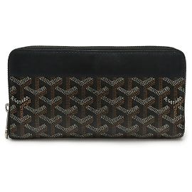 Goyard Matignon GM PVC Leather Long Wallet Black