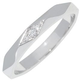 Boucheron Facette Pt950 Diamantring Silber Metallisch