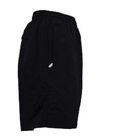 Balenciaga-Bermuda esportivo em poliéster preto com estampa do logo Balenciaga-Preto