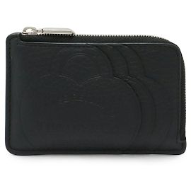 Tiffany & Co Leather Coin Case Black Black