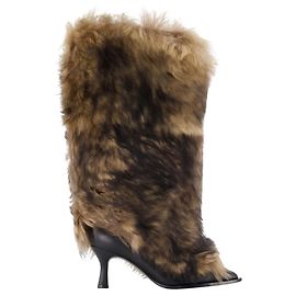 Ambush Fur Heel Boots - UGG - Fur - Brown Brown
