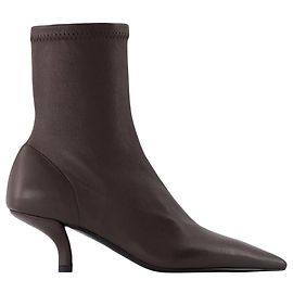 Totême Botas de Tornozelo - TOTEME - Couro - Marrom Marrom