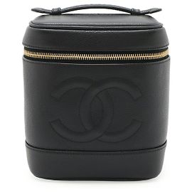 Neceser Vanity de Piel Caviar Chanel Negro