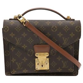 Sac à main Monceau 26 Monogram Louis Vuitton Marron