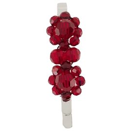 Mini fermaglio per capelli a fiore - Simone Rocha - Cristallo - Rosso Rosso