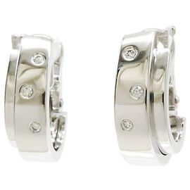 Piaget Possession Diamond Earrings K18WG White