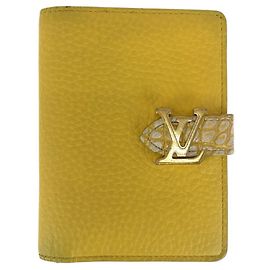 Portafoglio Verticale Compatto Louis Vuitton Giallo