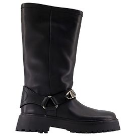 Angie Smooth Ankle Boots - Zadig & Voltaire - Leather - Black Black