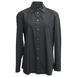Camicia Button Up Tod's in Cotone Nero Nero