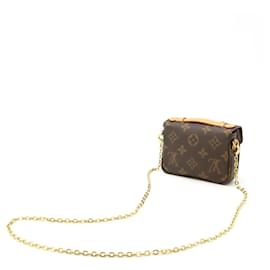 Louis Vuitton-Louis Vuitton Monogram Micro Metis Chain Shoulder Bag-Brown