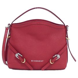 Sac à épaule Voyou Nano en buffle Givenchy Rouge