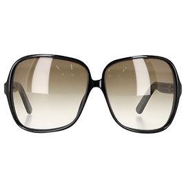 Occhiali da sole quadrati oversize Saint Laurent in acetato nero Nero