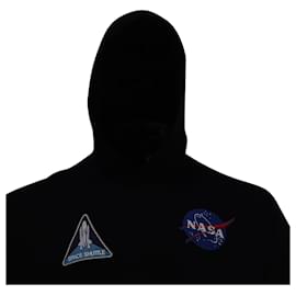 Balenciaga-Hoodie em algodão preto com logo aplicado Balenciaga x NASA-Preto