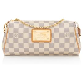 Louis Vuitton-Clutch Eva Damier Azur Louis Vuitton-Azul