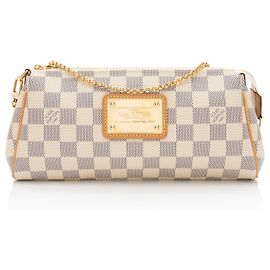 Clutch Eva Damier Azur Louis Vuitton Azul