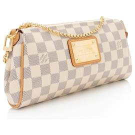 Louis Vuitton-Clutch Eva Damier Azur Louis Vuitton-Azul