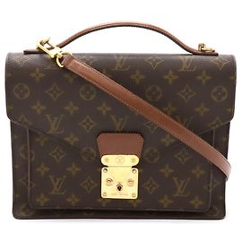 Louis Vuitton Monogram Monceau 28 Handbag Brown