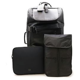Alfred Dunhill Borsa da viaggio in pelle PVC Dunhill Nero