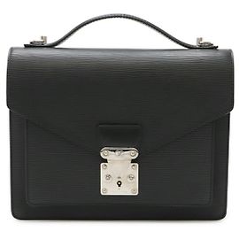 Louis Vuitton Epi Monceau Handbag Black