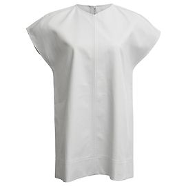 Top sin mangas Totême en algodón orgánico blanco Blanco Crudo