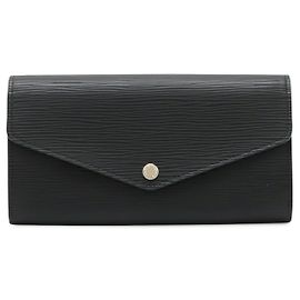 Cartera Sarah de cuero Epi Louis Vuitton Negro