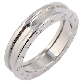 Bulgari BVLGARI B-zero1 K18WG Ring Size 15 Silvery Metallic