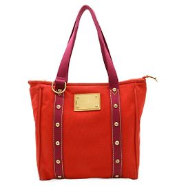 Louis Vuitton Antigua Canvas 2way Bag Red